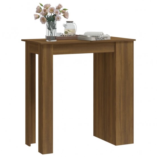 Baro stalas su lentyna, rudas ąžuolo, 102x50x103,5cm, MDP