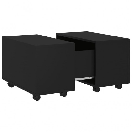 Kavos staliukas, juodos spalvos, 60x60x38cm, MDP