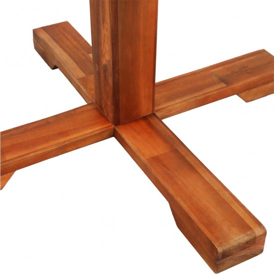 Baro stalas, 70x70cm, akacijos medienos masyvas