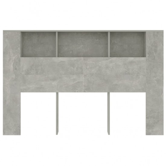 Galvūgalis-spintelė, betono pilkos spalvos, 160x18,5x104,5cm