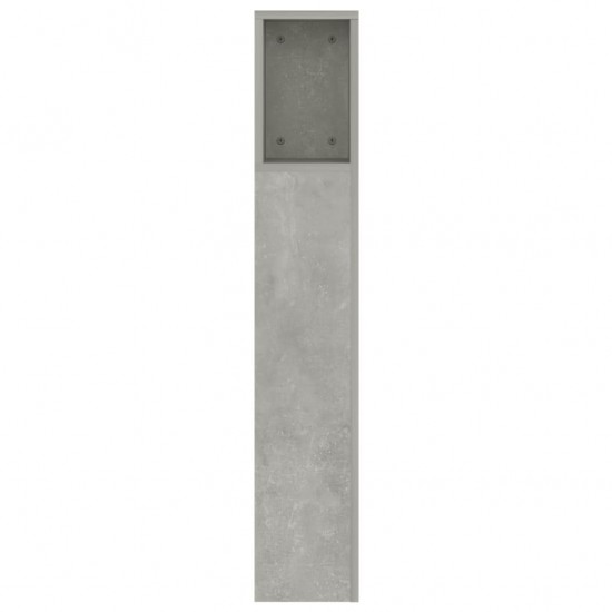 Galvūgalis-spintelė, betono pilkos spalvos, 160x18,5x104,5cm