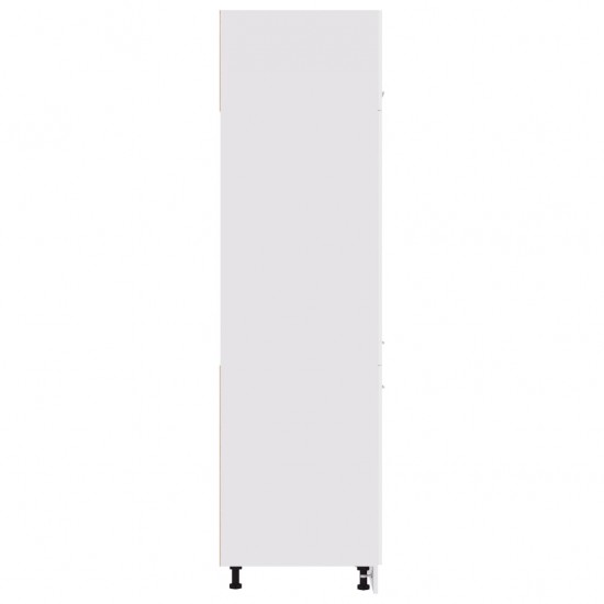 Šaldytuvo spintelė, baltos spalvos, 60x57x207cm, MDP