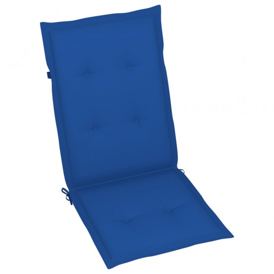 Sodo kėdės pagalvėlės, 4vnt., mėlynos, 120x50x3cm, audinys