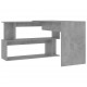 Kampinis rašomasis stalas, betono pilkas, 200x50x76cm, MDP