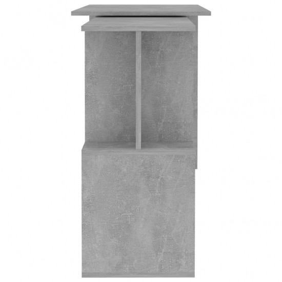 Kampinis rašomasis stalas, betono pilkas, 200x50x76cm, MDP