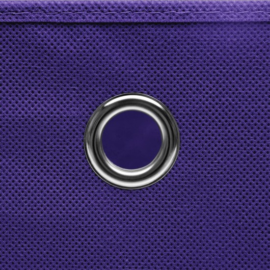 Daiktadėžės, 4vnt., violetinės spalvos, 32x32x32cm, audinys