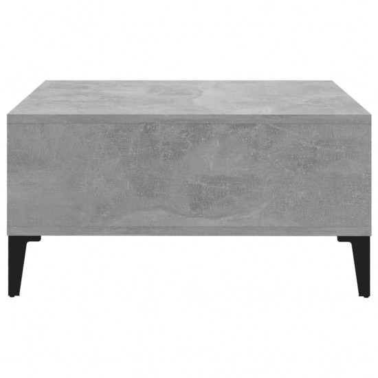 Kavos staliukas, betono pilkos spalvos, 60x60x30cm, MDP