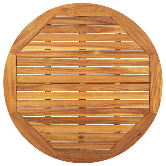Sodo stalas, 85x85x75cm, akacijos medienos masyvas