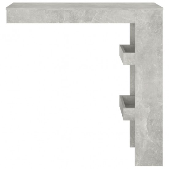 Sieninis baro staliukas, pilkas, 102x45x103,5cm, mediena