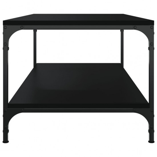 Kavos staliukas, juodos spalvos, 100x50x40cm, apdirbta mediena