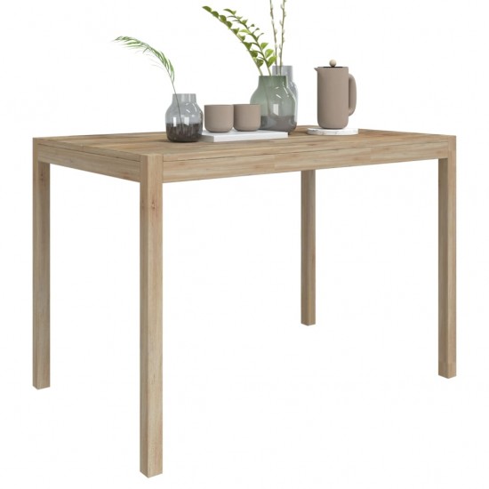 Valgomojo stalas, 110x70x75 cm, akacijos medienos masyvas
