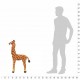 Stovintis pliušinis žaislas žirafa, rudas ir geltonas, XXL