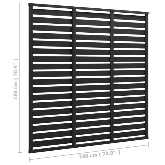 Tvoros segmentas, juodos spalvos, 180x180cm, WPC