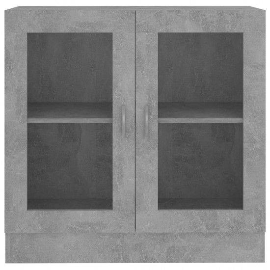 Vitrininė spintelė, betono pilkos spalvos, 82,5x30,5x80cm, MDP