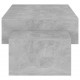 Kavos staliukas, betono pilkos spalvos, 105x55x32cm, MDP