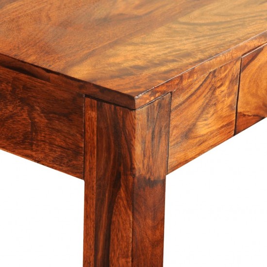 Konsolinis staliukas su 3 stalčiais, 80 cm, masyvi akac. med.