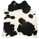 Natūralios karvės odos kilimas, juodos ir baltos sp., 150x170cm