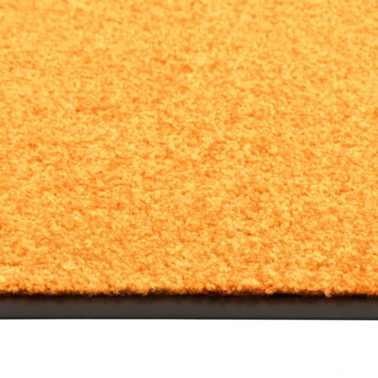 Durų kilimėlis, oranžinės spalvos, 90x120cm, plaunamas