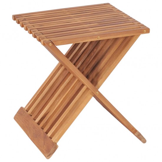 Sulankstoma taburetė, 40x32x45cm, tikmedžio medienos masyvas