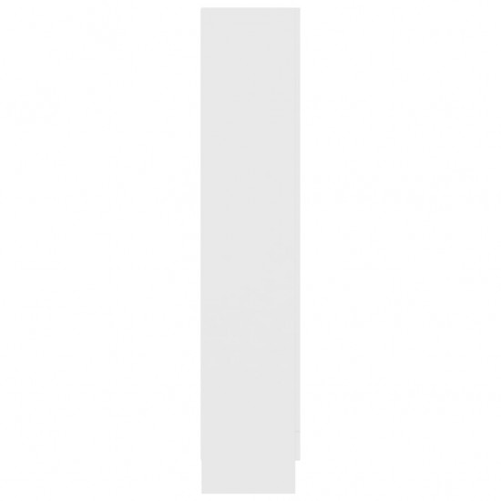 Vitrininė spintelė, baltos spalvos, 82,5x30,5x150cm, MDP