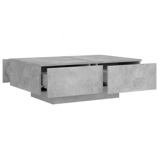 Kavos staliukas, betono pilkos spalvos, 90x60x31cm, MDP