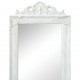 Pastatomas veidrodis, barokinio stiliaus, 160x40 cm, baltas