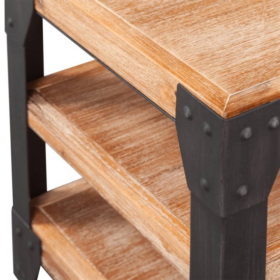 Svetainės baldų komplektas, 3d., masyvi akacijos mediena