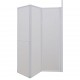 Dušo/vonios sienelė, 70x120x137cm, L formos, 4 plokštės, sulankstoma