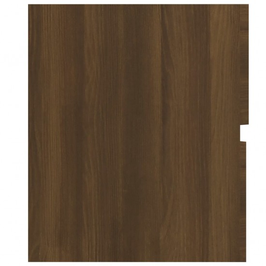 Spintelė praustuvui, ruda ąžuolo, 80x38,5x45cm, mediena