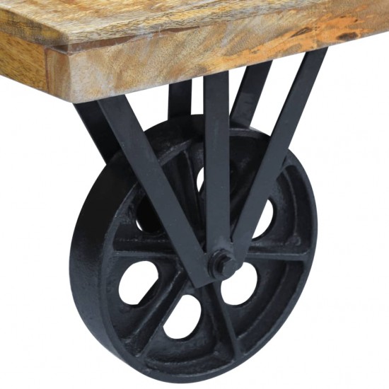 Kavos staliukas, mango mediena, 120x60x30 cm