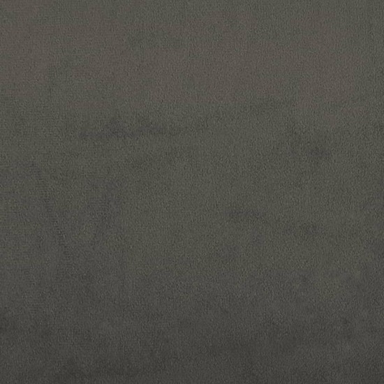 Spyruoklinis čiužinys, tamsiai pilkas, 100x200x20 cm, aksomas
