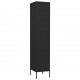 Persirengimo spintelė, juodos spalvos, 35x46x180cm, plienas