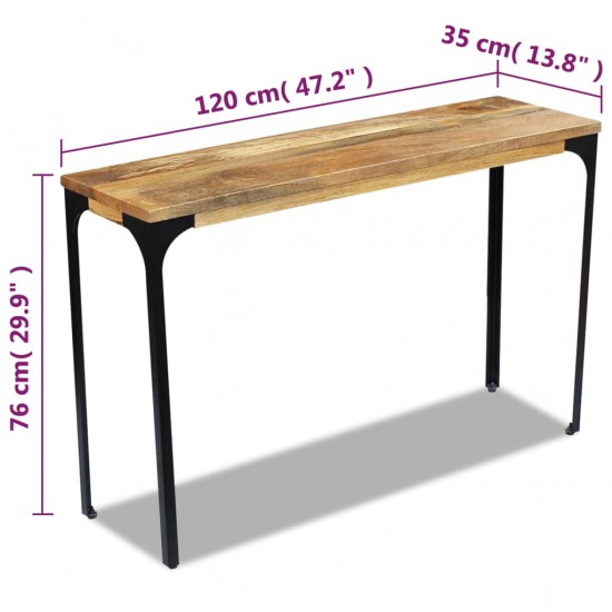 Konsolinis staliukas, mango mediena, 120x35x76 cm