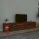 Televizoriaus spintelė su LED, ruda ąžuolo, 215x36,5x40cm