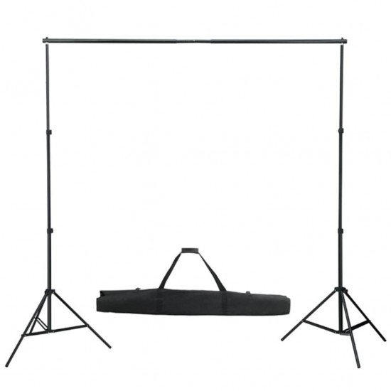 Fotografijos fono rėmo sistema, 600 x 300 cm, juoda