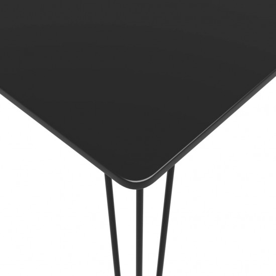 Baro baldų komplektas, 3 dalių, juodos spalvos (248143+245390)