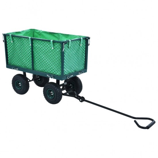 Rankinis sodo vežimėlis, žalios spalvos, 350kg