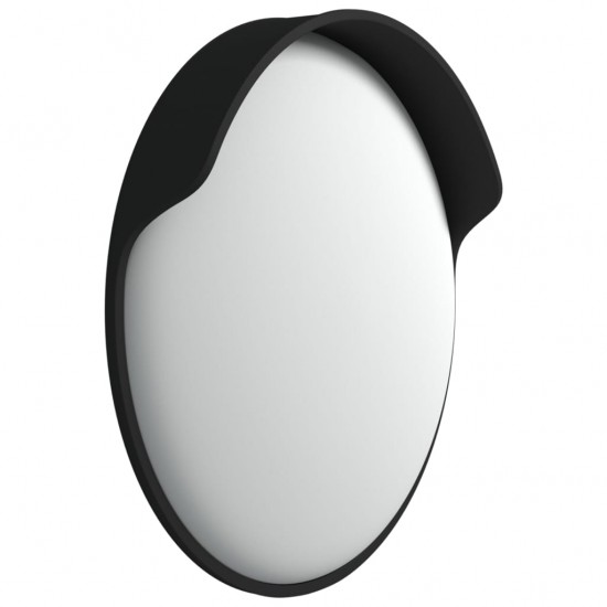 Sferinis lauko/kelio veidrodis, juodas, 60cm, polikarbonatas