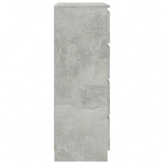 Šoninė spintelė, betono pilkos spalvos, 60x35x98,5 cm, mediena