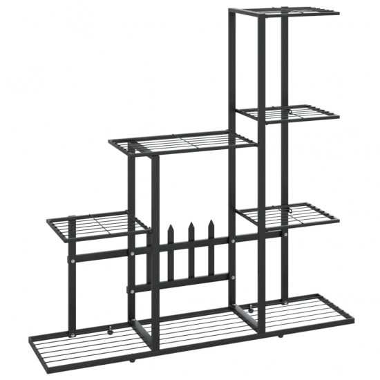 Stovas augalams, juodos spalvos, 94,5x25x88cm, metalas