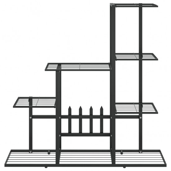 Stovas augalams, juodos spalvos, 94,5x25x88cm, metalas