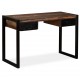 Stalas su 2 stalčiais, perdirbtos medienos masyvas, 120x50x76cm