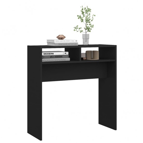 Konsolinis staliukas, juodos spalvos, 78x30x80cm, MDP