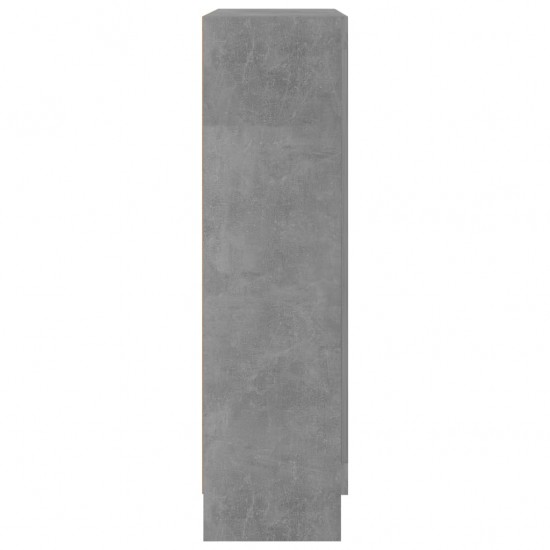 Spintelė knygoms, betono pilkos spalvos, 82,5x30,5x115cm, MDP