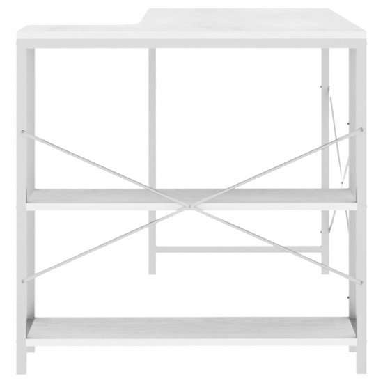 Kompiuterio stalas, baltos spalvos, 110x72x70cm, MDP