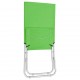 Sulankstomos paplūdimio kėdės, 2vnt., žalios spalvos, audinys