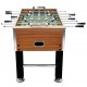 Stalo futbolo stalas, rudas/juodas, 140x74,5x87,5cm, plienas