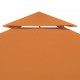 Pakaitinis pavėsinės uždangalas, oranžinis, 3x3m, 310g/m²