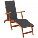 Terasos kėdės pagalvėlė, antracito spalvos, (75+105)x50x3cm