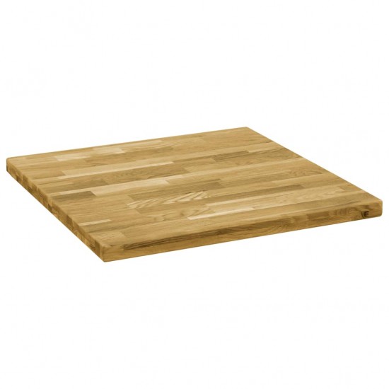 Stalviršis, ąžuolo mediena, kvadratinis, 44mm, 80x80cm